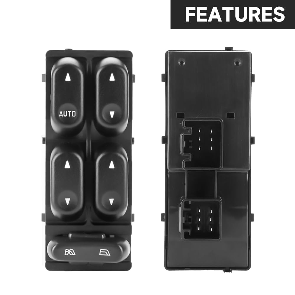 Front Left Driver Side Master Power Window Switch – Compatible for Ford F150…