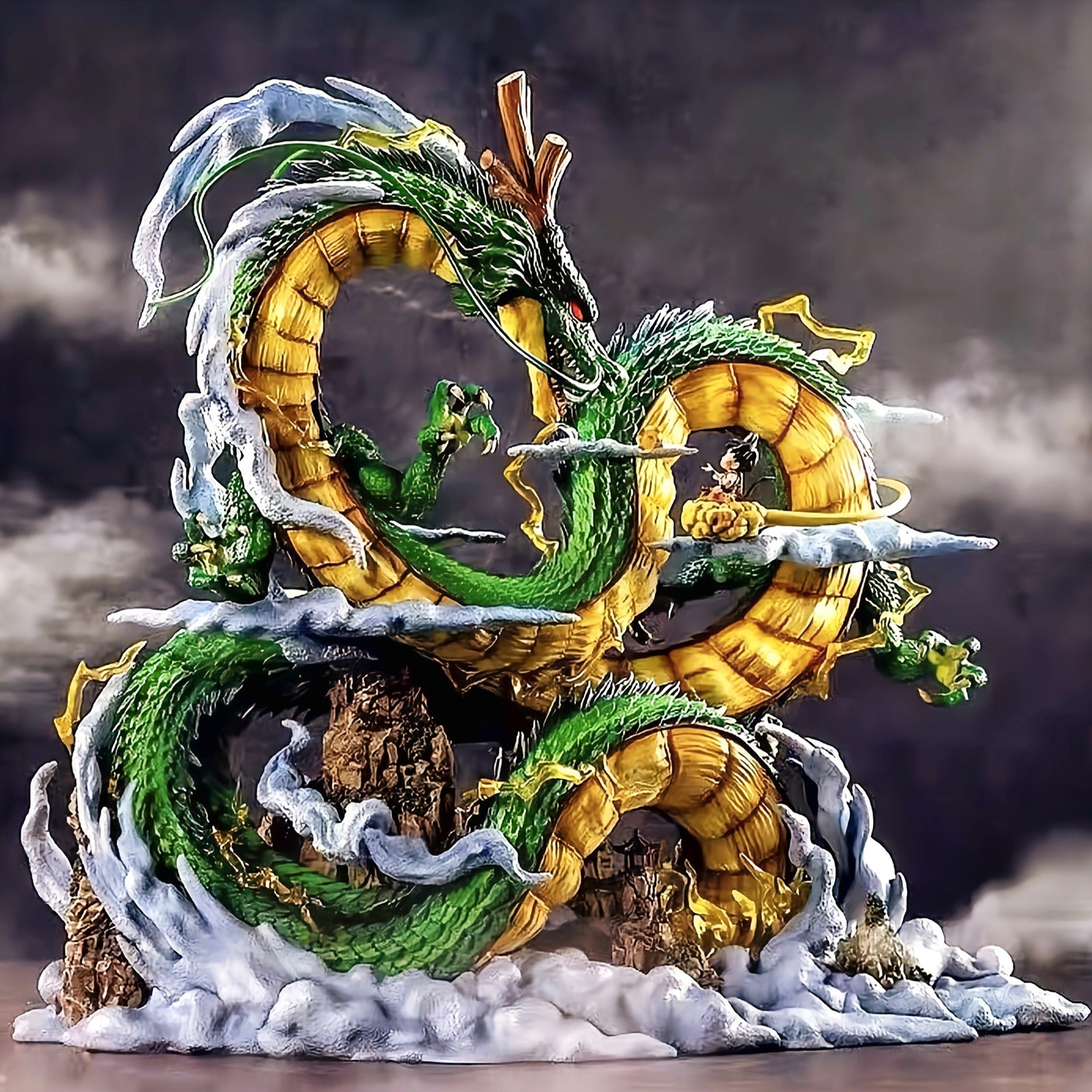 Dragon Ball Z Goku & Shenron Statue Figure – 9.5″ Anime Collectible PVC Figure