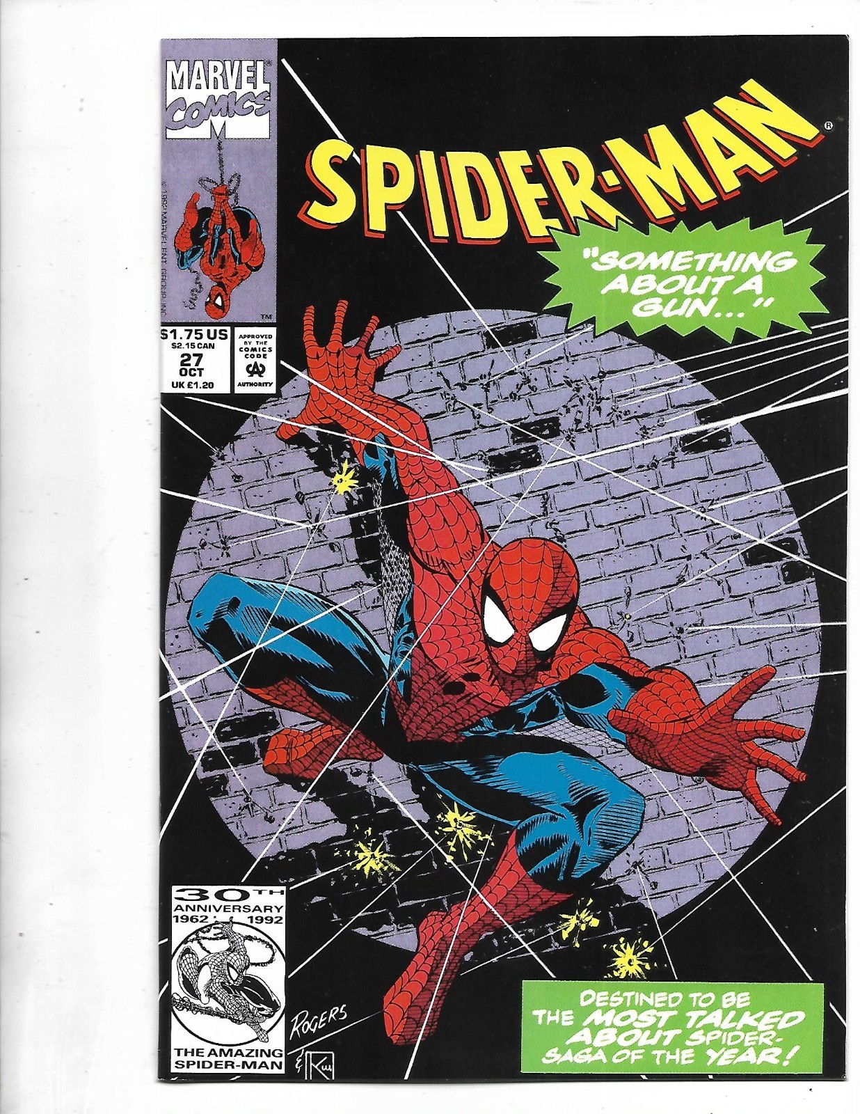 Spider-Man #27, 1992, 9.8, NEAR MINT/MINT, Todd McFarlane era classic, 4th copy