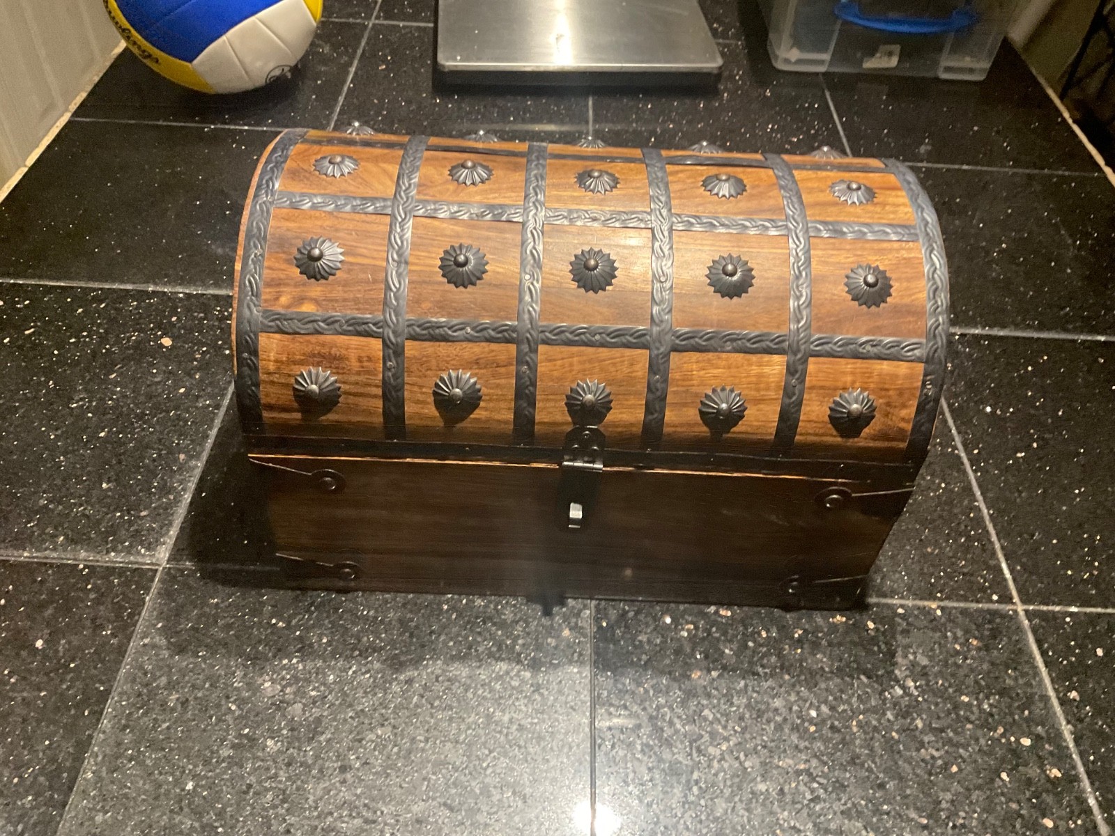 Handmade Pirate Treasure Chest Teak & Mango Wood Very Cool