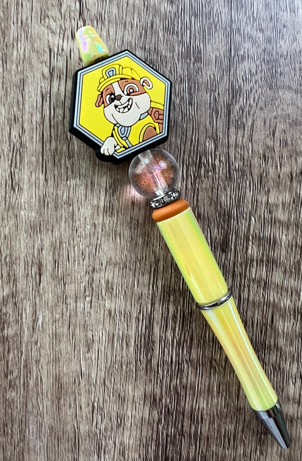 Custom beaded pen. Paw Silicone & acrylic Beads. Gifts. Journal. Teen.