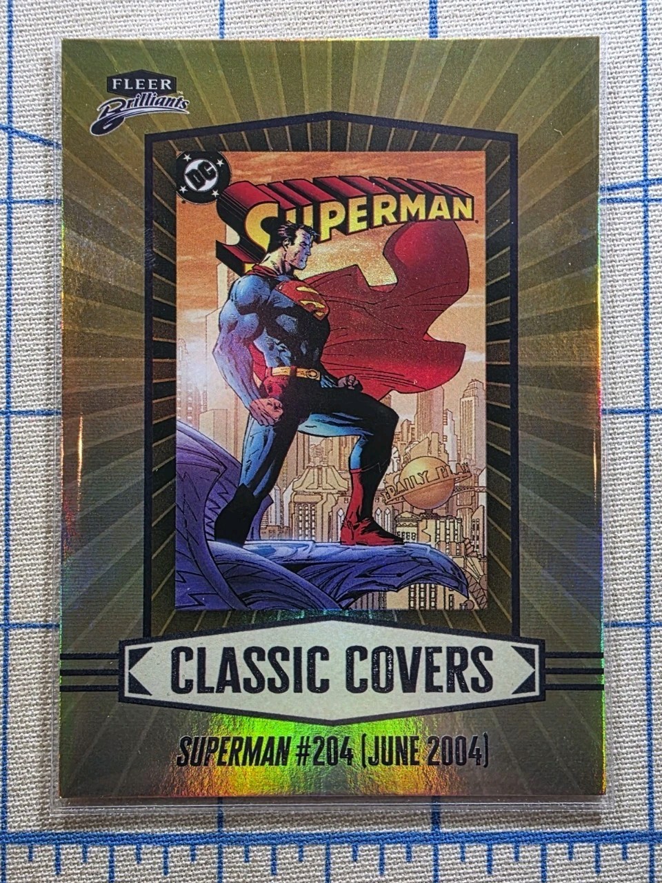 Fleer Brilliants – Superman #204 CC-14 – Classic Covers – DC Comics Card