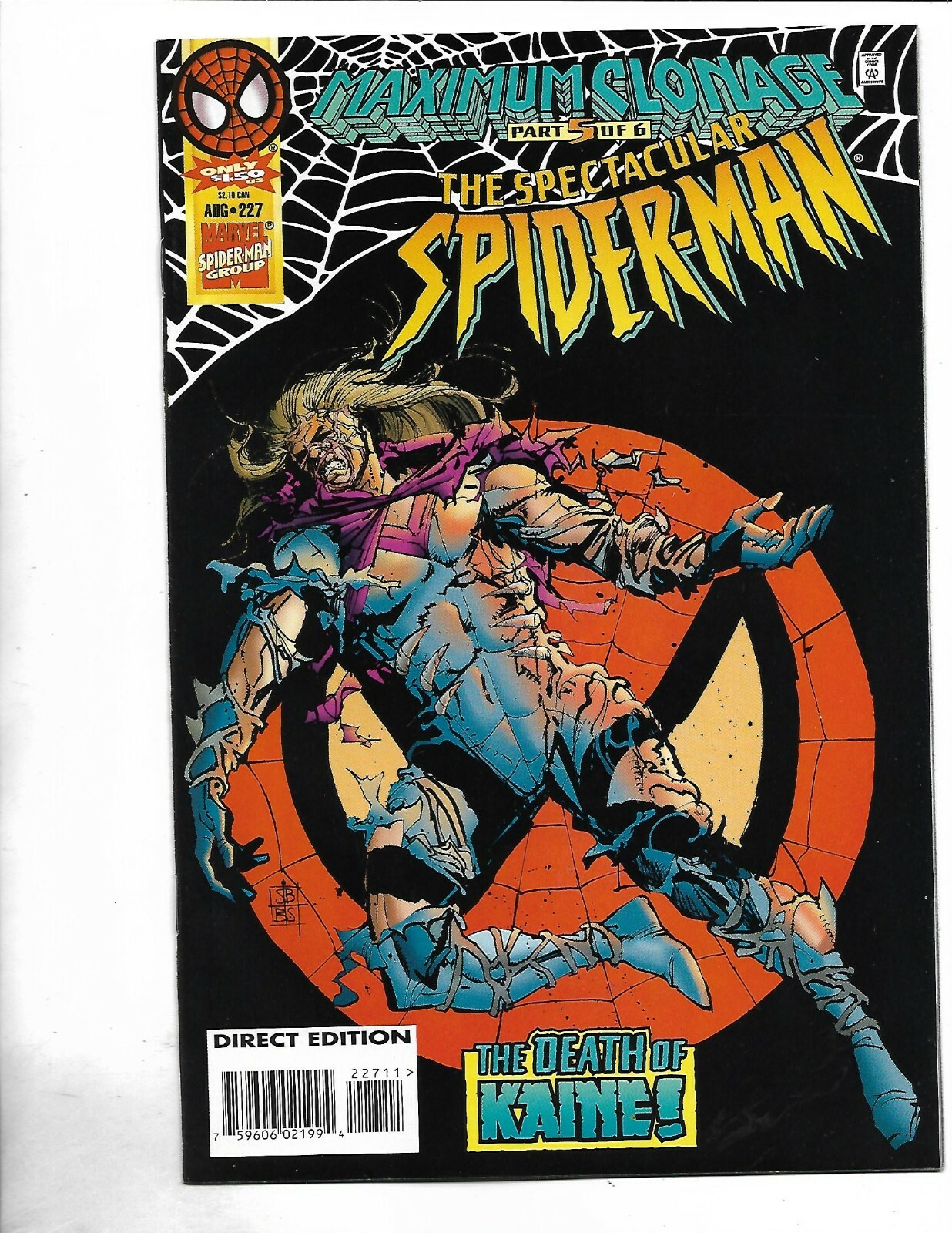 Spectacular Spider-Man #227, 1995, 9.8, NEAR MINT/MINT, Stan Lee era classic