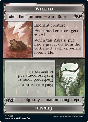 Wicked Role / Cursed Role Wilds of Eldraine MTG Magic The Gathering