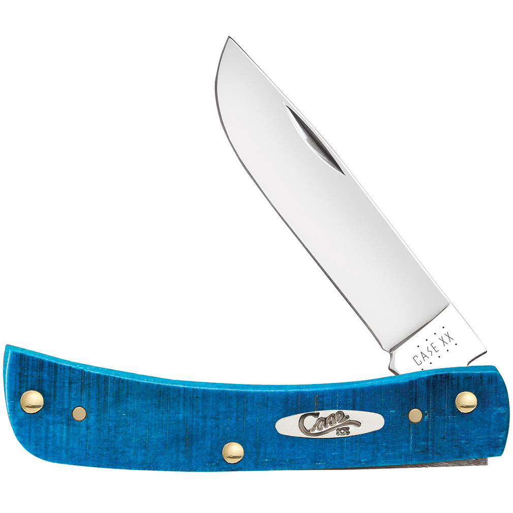 CASE XX POCKET KNIFE SOD BUSTER JR CARIBBEAN BLUE JIG BONE