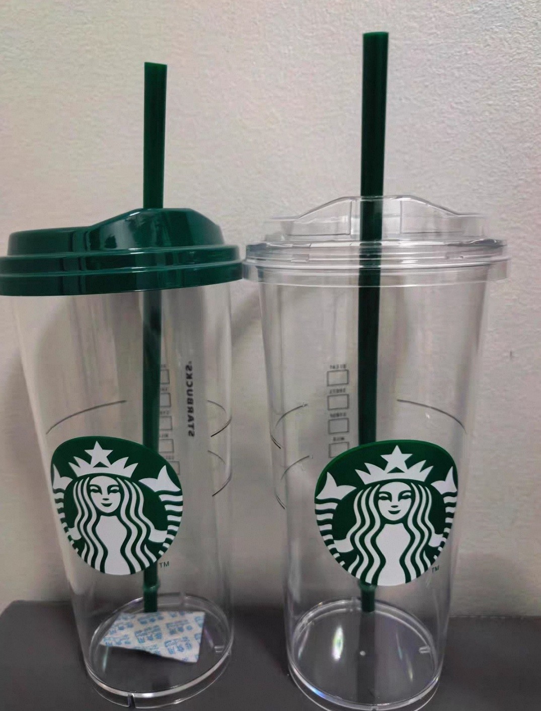 Starbucks Clear Reusable Cold Cup Tumbler with Lid & Straw, 3 Sizes Available