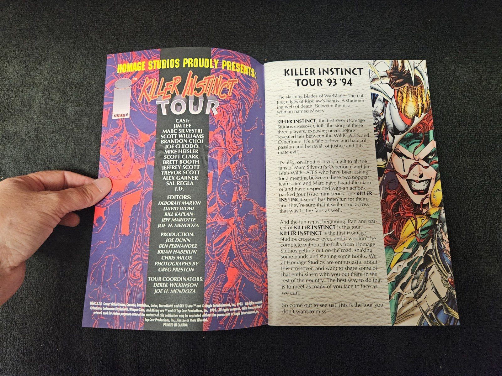1993 IMAGE COMICS KILLER INSTINCT TOUR SIGNED X6 RARE HTF Visit My eBay Store