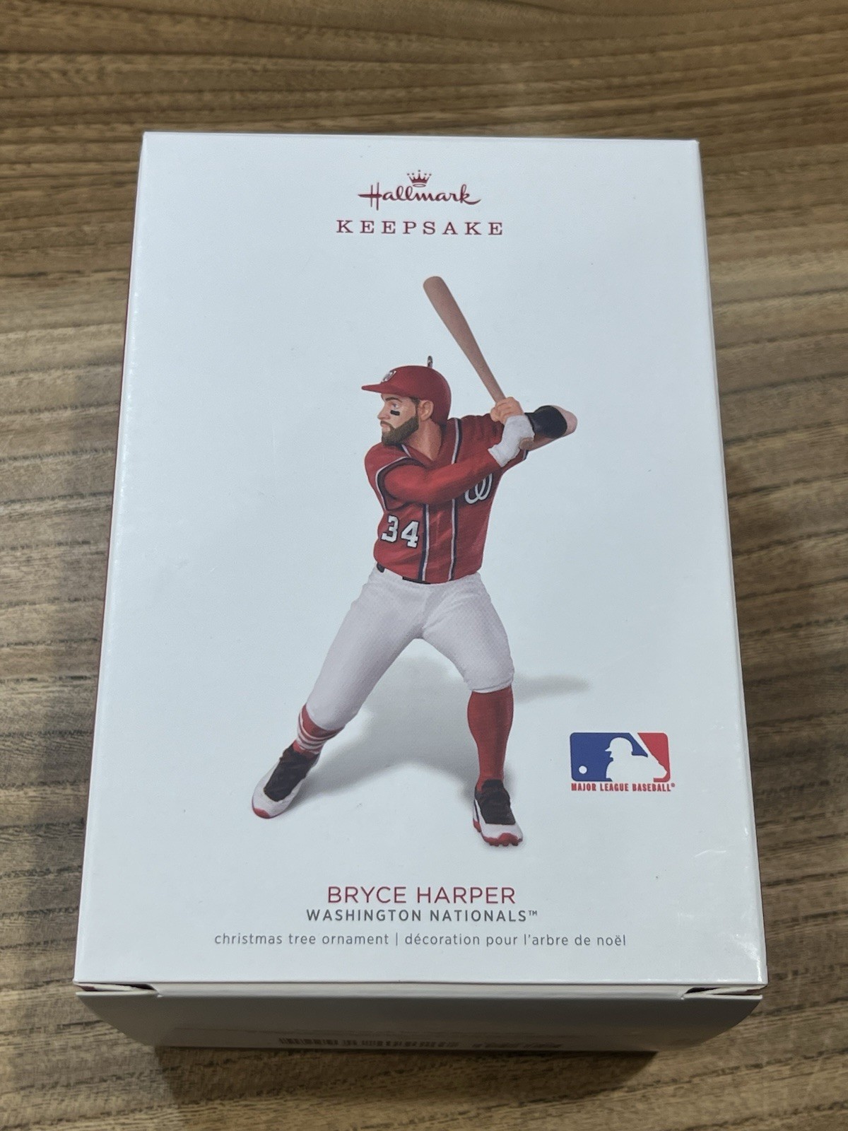 Hallmark Bryce Harper Keepsake Christmas Ornament Washington Nationals 2018 NEW