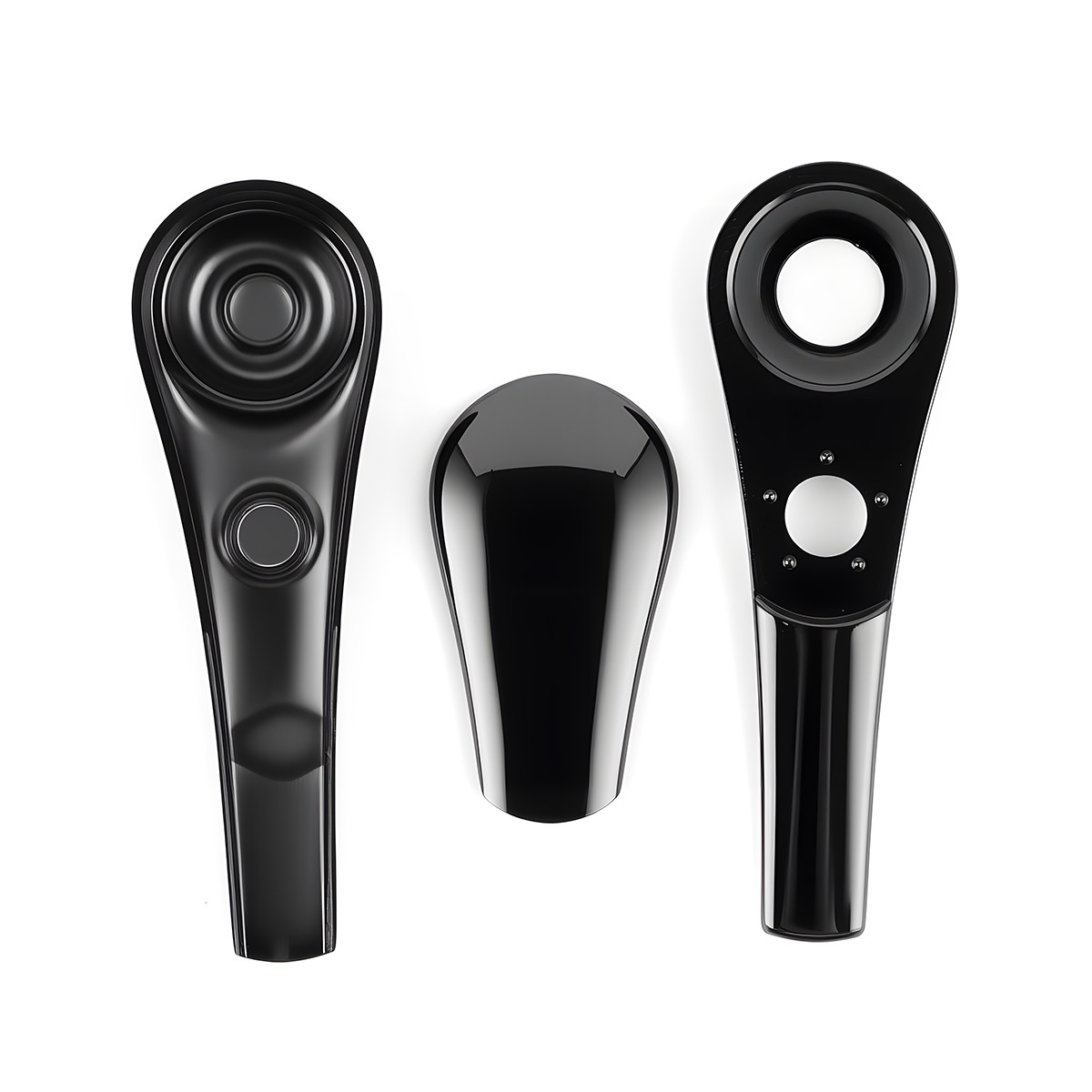 Zinc Alloy Smoking Pipe Set Detachable Easy Clean Black Gunmetal Artisan Design