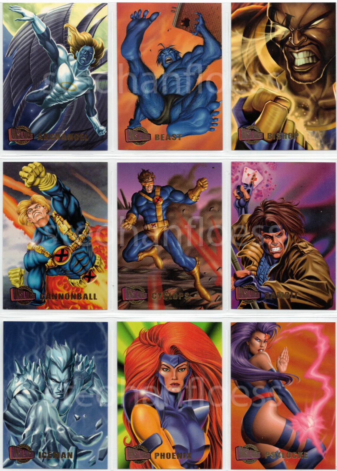 1996 Skybox Marvel Ultra Onslaught You Pick the Base Card, Finish Your Set