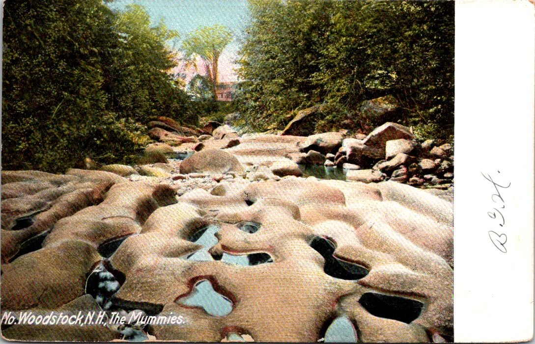 Postcard NH New Hampshire North Woodstock The Mummies Posted 1912