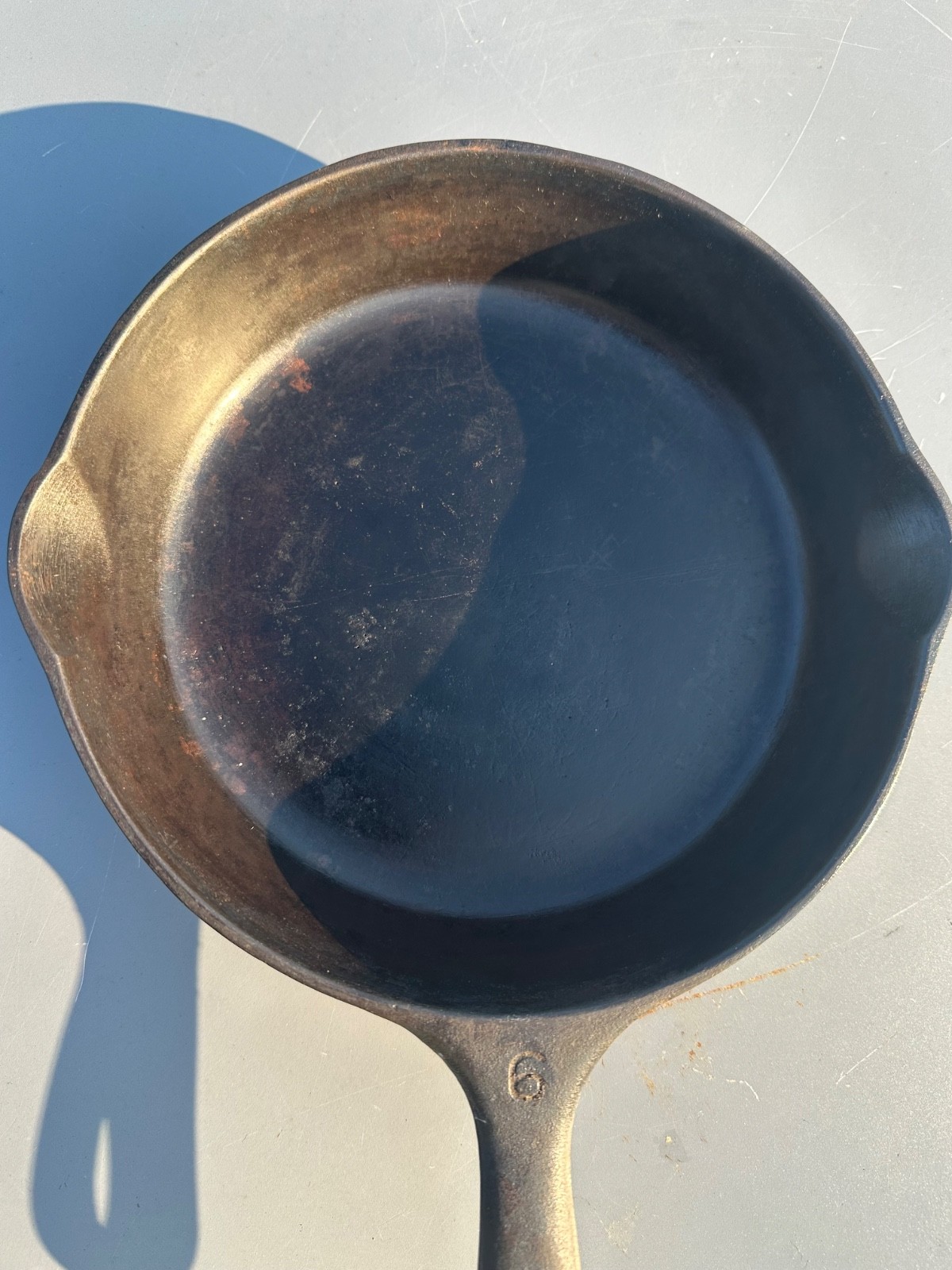 Wagner Ware – Frying Pan – Sidney O – Cast Iron – #6 – 1056F – 9” in Diameter