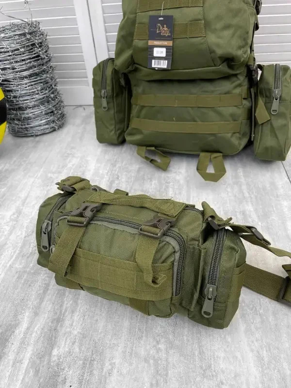 Tactical modular backpack olive 55l, modular backpack olive, olive ZSU backp🇺🇦
