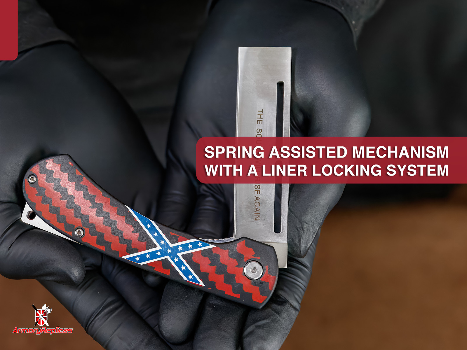 Tactical Spring Assist Folding Knife Razor Style Wraith Demon EDC pocket knife