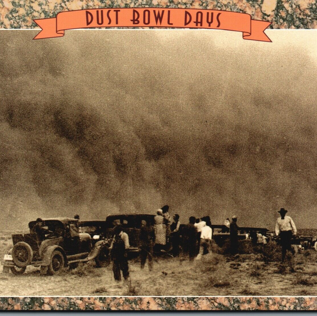 Dust Bowl Days Kansas History photo April 14, 1935 VTG Postcard /pb101