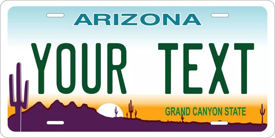 Arizona 2008 Custom State License Plate Personalized 12″x6″ Size