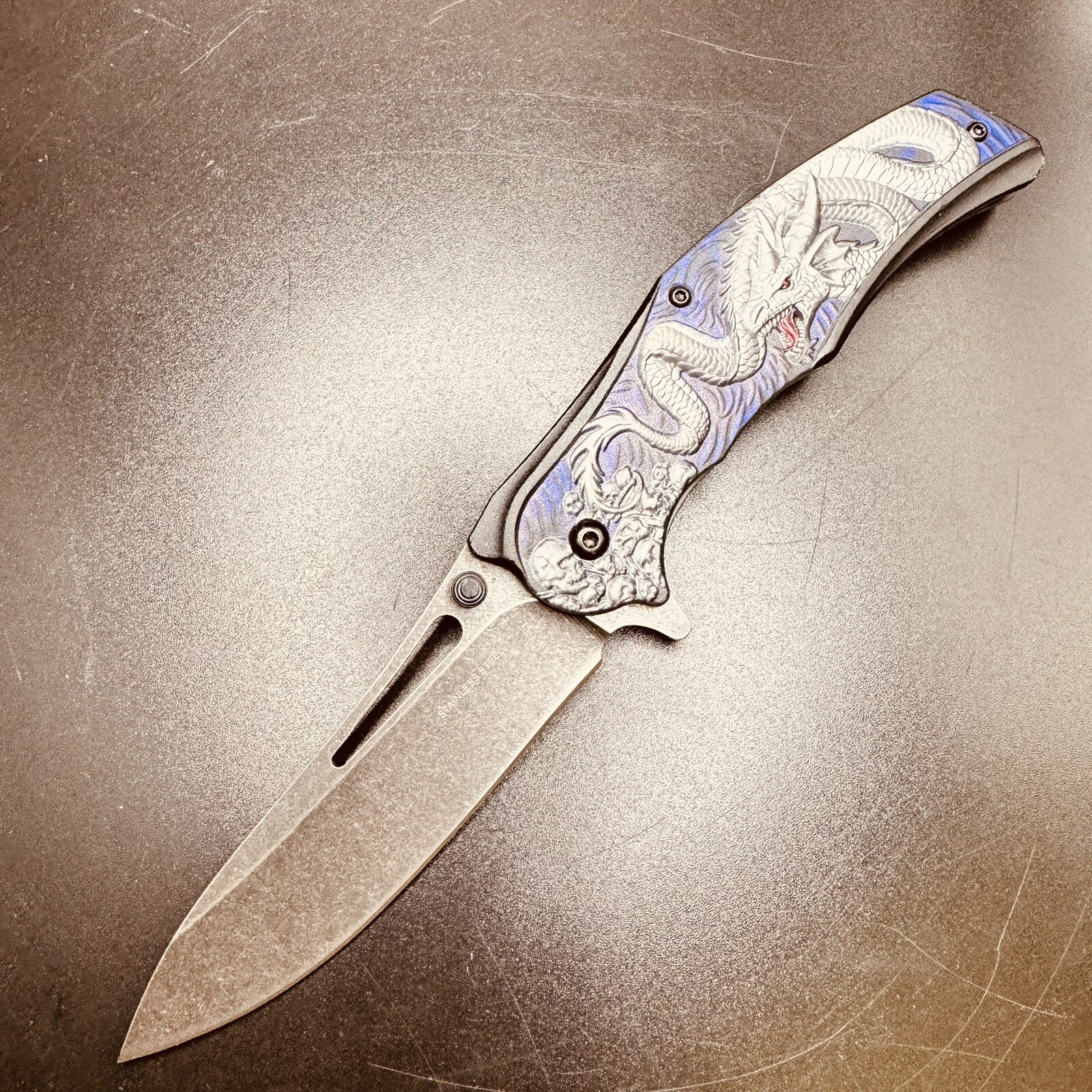 Dragon Knife 8.99” quick open EDC Heavy-Duty hunting gift Hunting