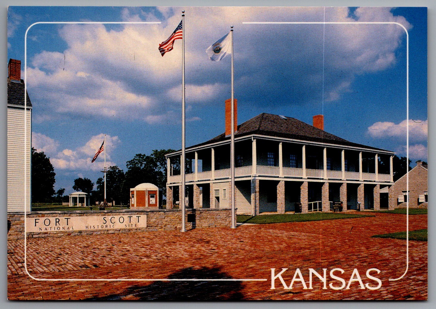 Fort Scott National Historic Site Kansas Continental Avery Postcards Unposted