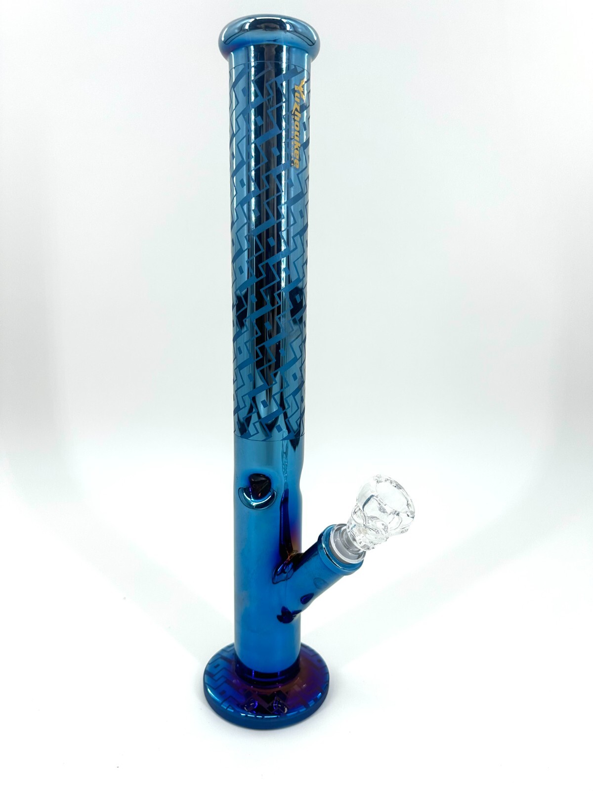 16 in Glass Bong Water Pipes with 14mm Skull Bubbler