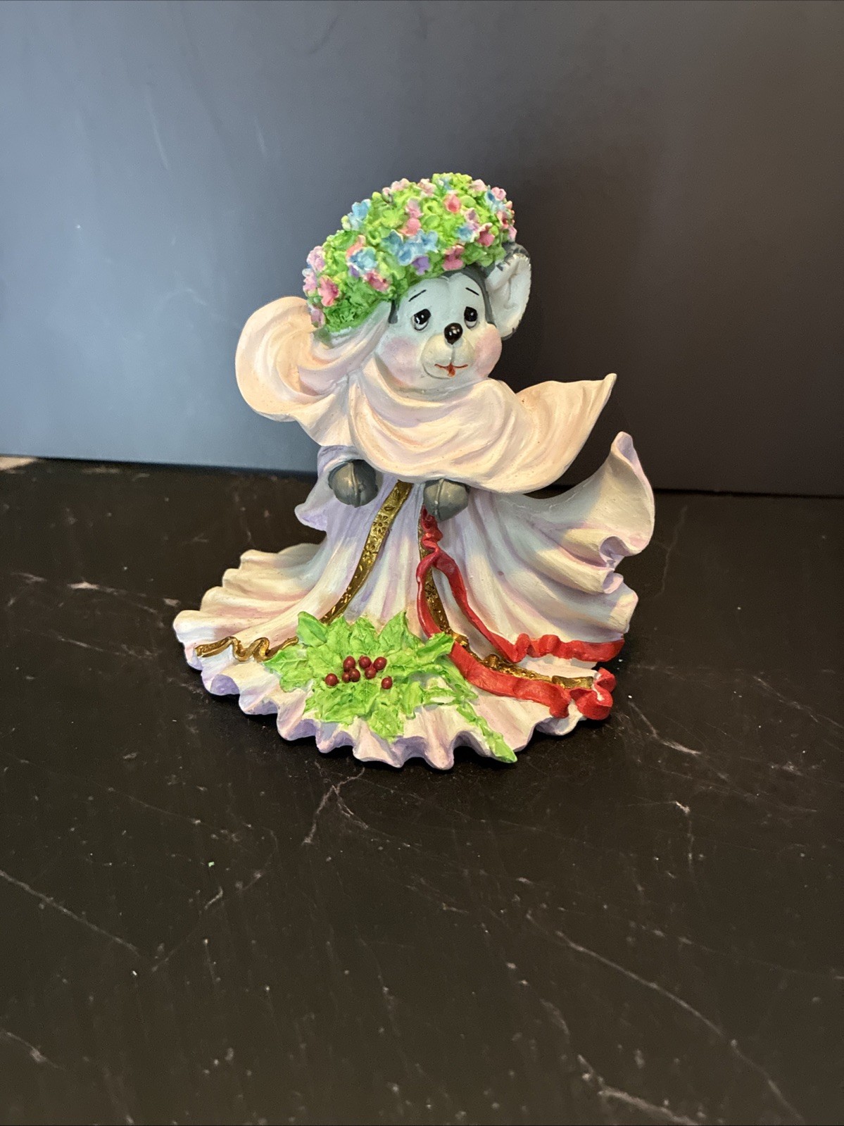 Tom Rubel Lil Velvet Mouse Figurine Studio Collection 1994 Holiday Dress