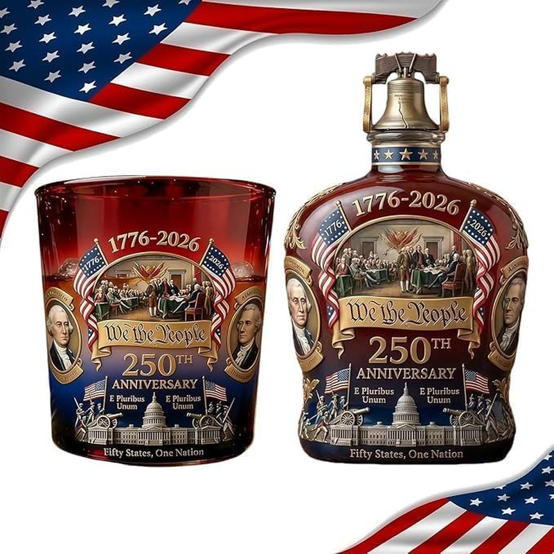Commemorative 250Th Anniversary Whiskey Decanter, Honor America’S Milestone with