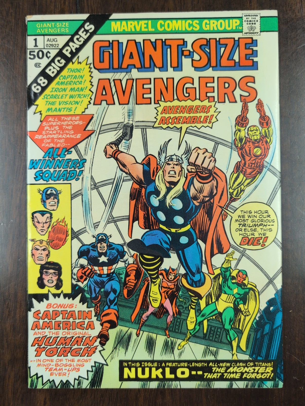 Giant-Size Avengers #1 Marvel Comics 1974 1st appearance Nuklo