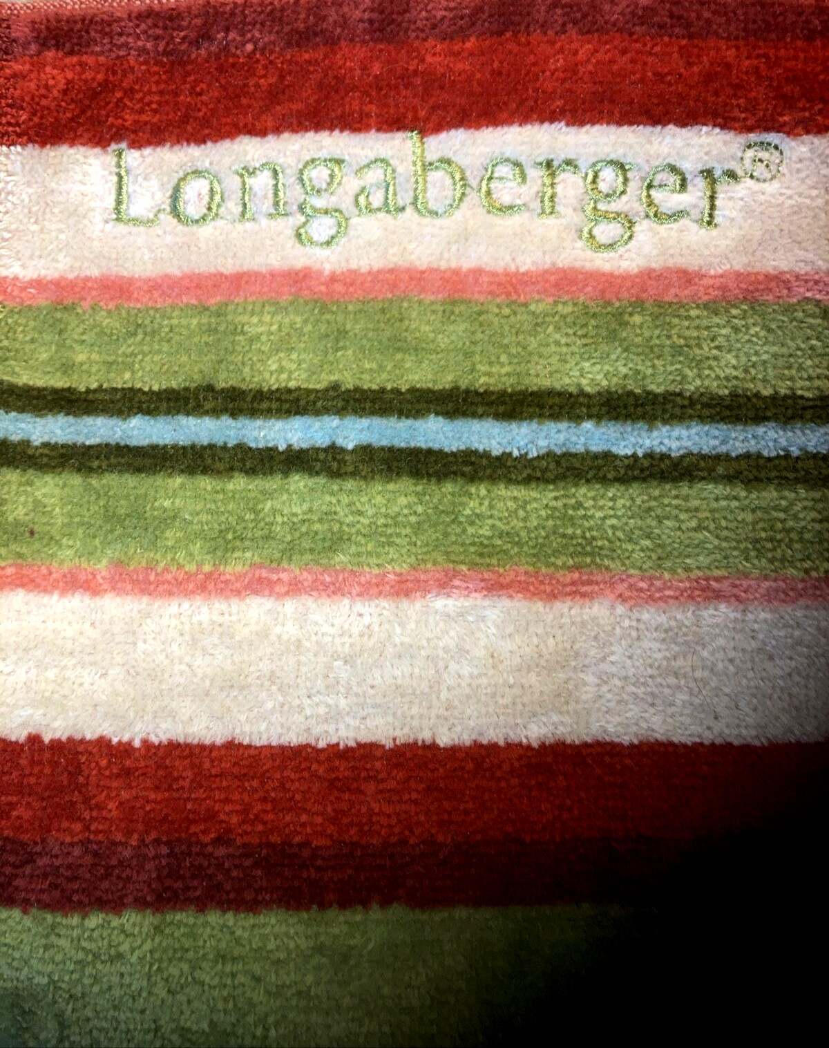 Longaberger 2005 Exclusive Trip Incentive Beach Towel-Sunflower Stripe-New!!!