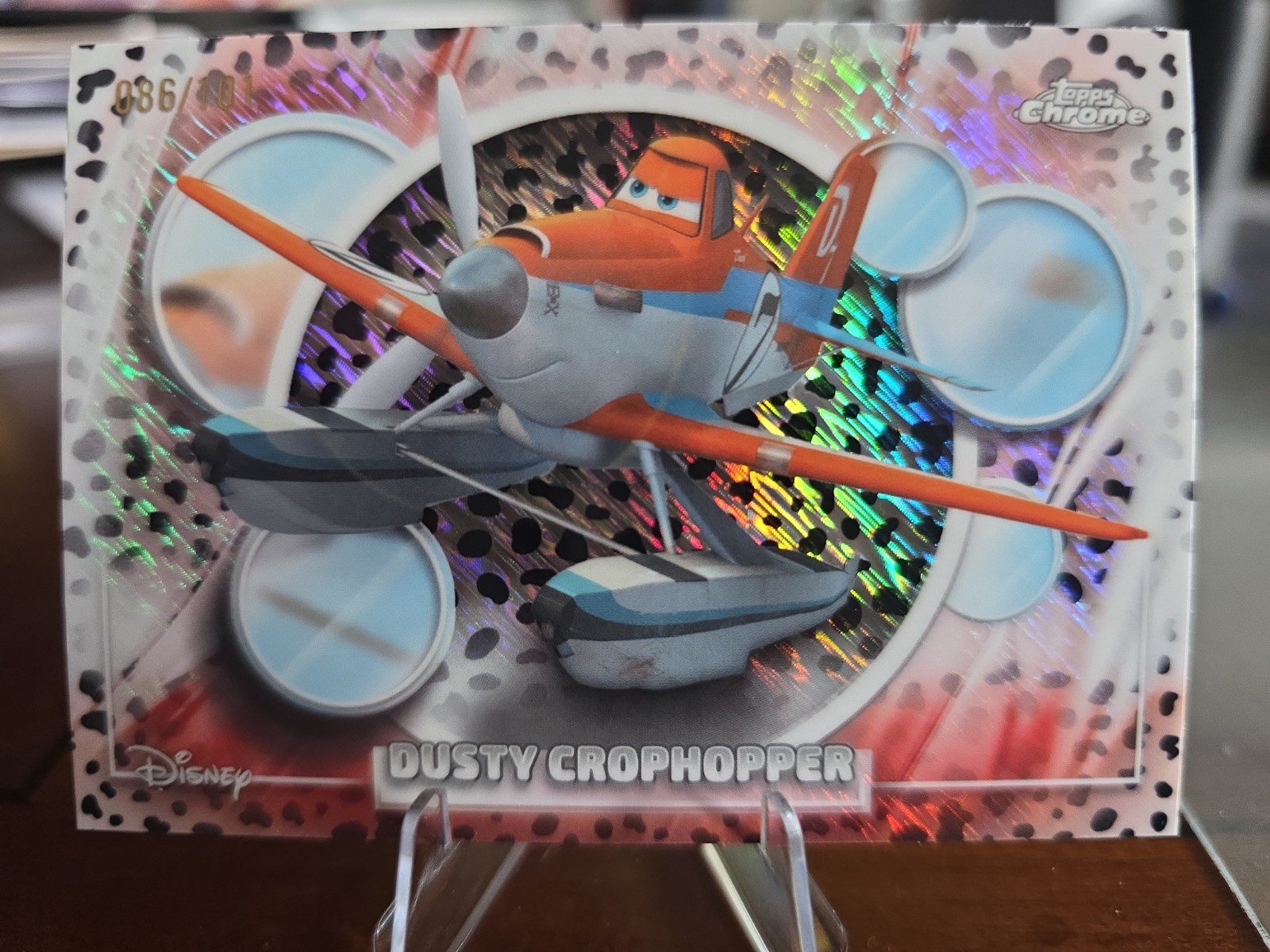 2026 Topps Chrome Disney Dusty Crophopper #/101 Dalmations Shimmer Refractor