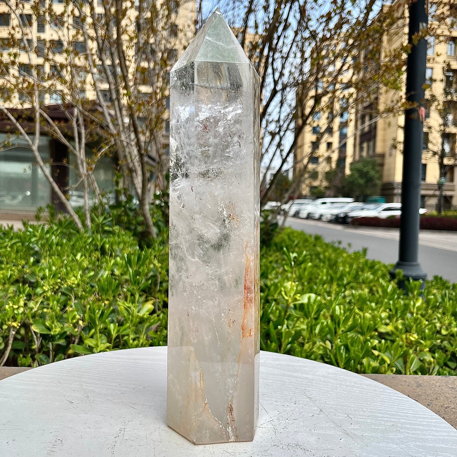 Natural Clear Quartz Crystal Point Tower Wand Reiki Healing Chakra Stone 5.4 lb