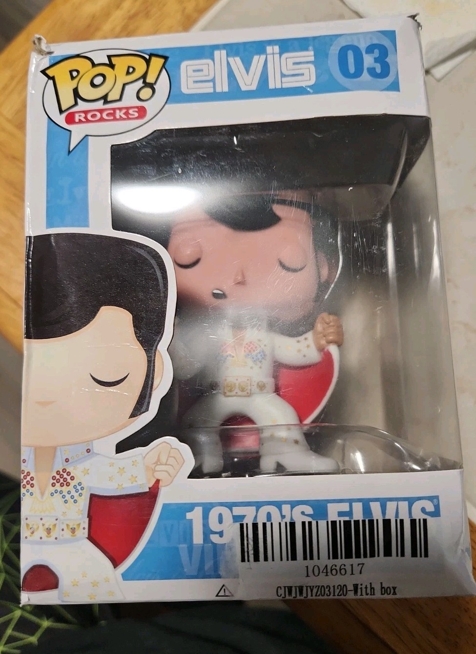 Funko Pop! Rocks Elvis Presley 1970s Elvis Vinyl Figure #03 – Box Damaged
