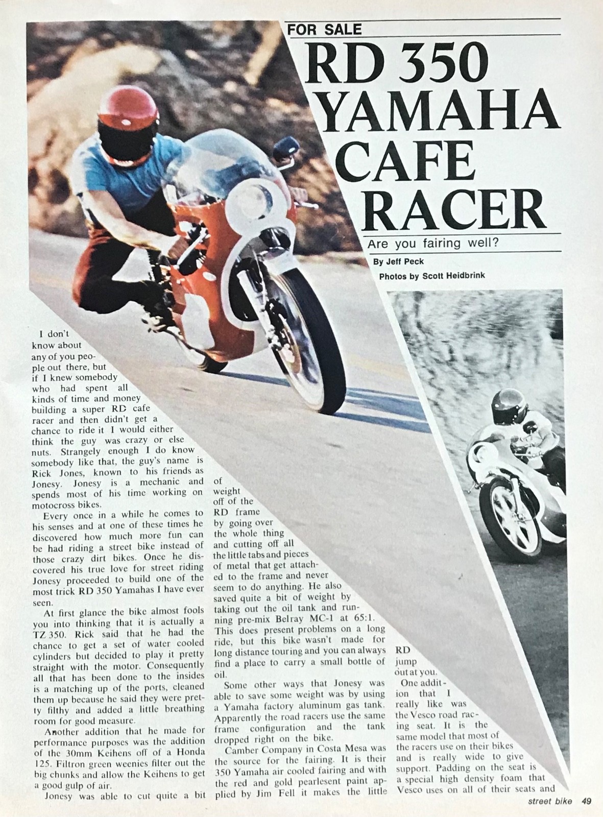 Street Bike May 1976 Tests-Yamaha RD350 Suzuki GT550 CB550 CB750 Triumph Cafe