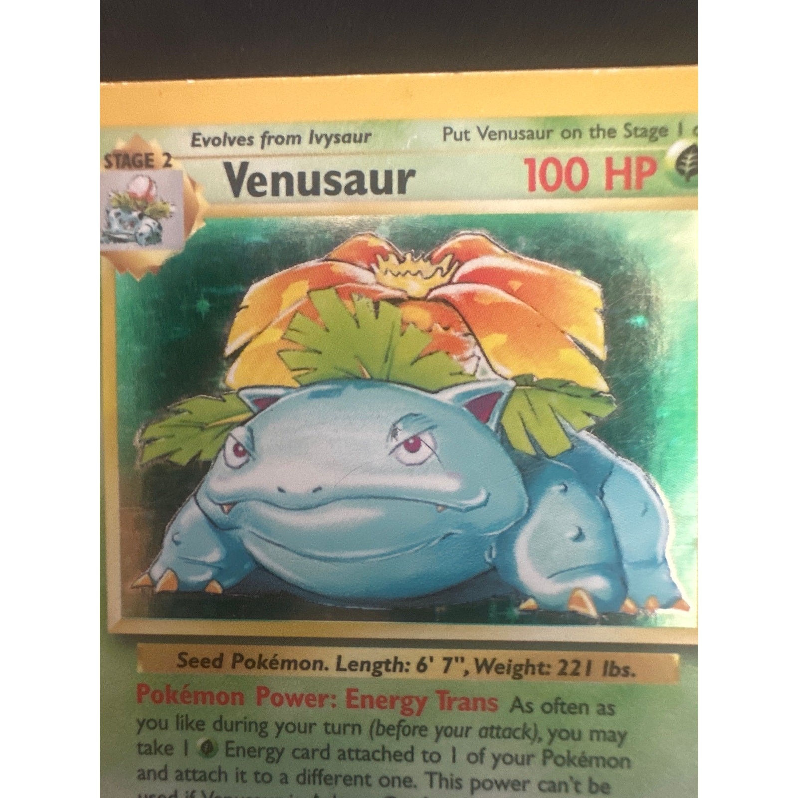 Venusaur #15 Base Set HP
