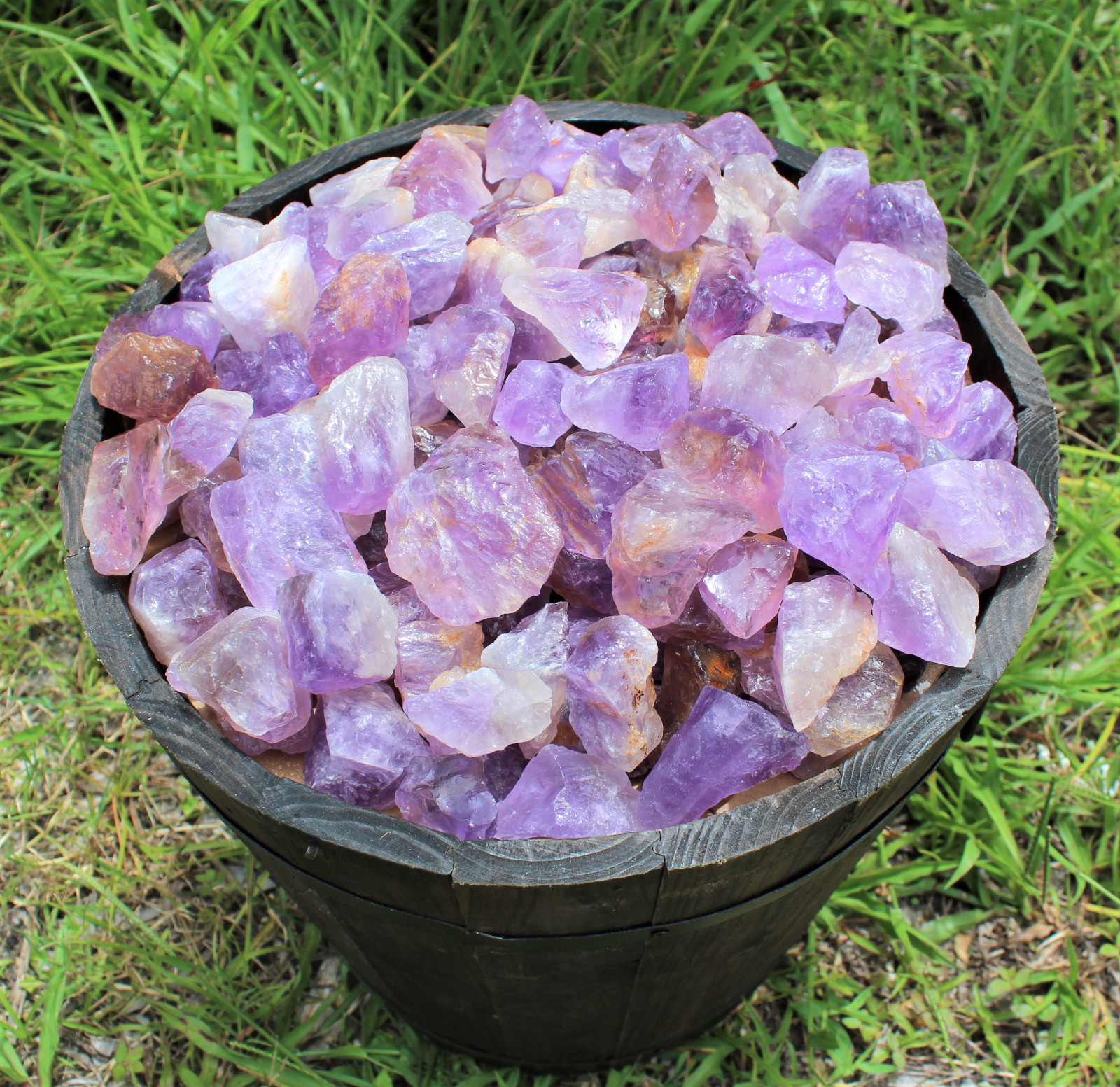 1/4 lb Bulk Lot Rough Natural Amethyst (Brazil) Premium Grade Rock Tumbling 4 oz