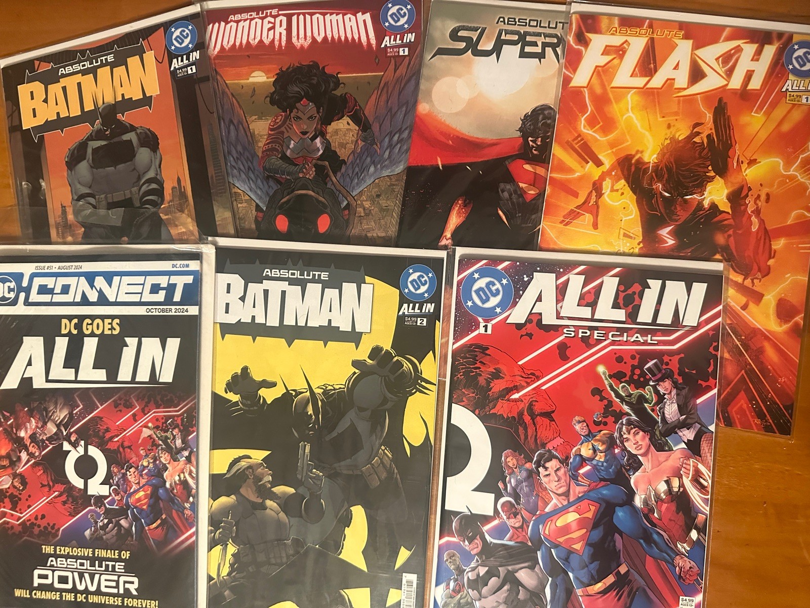 Absolute Batman Superman Wonder Woman Flash All IN DC Connect#1 Read Description
