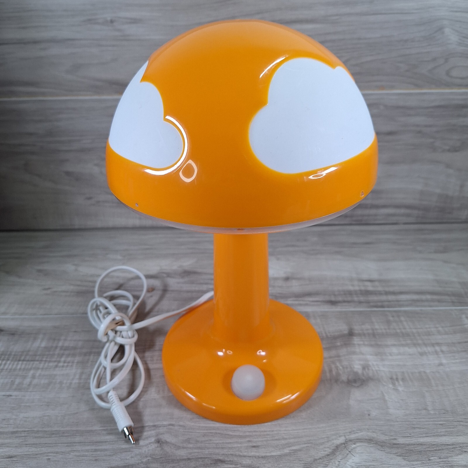 Ikea Skojig Orange Mushroom Cloud Lamp ~ Retro Mod ( UNTESTED )