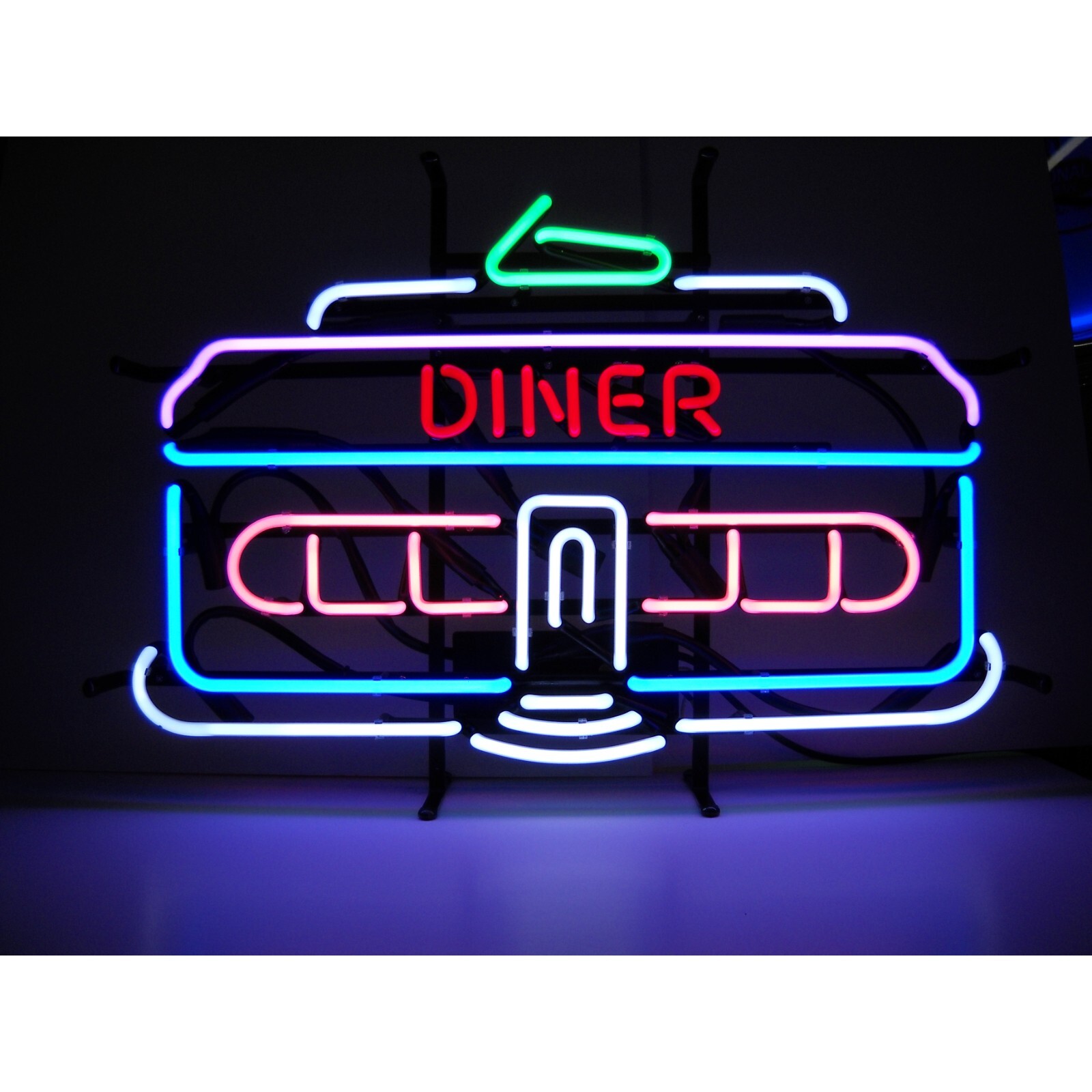 Diner Food Tasty 24″x16″ Neon Sign Light Lamp Visual Wall Glass Show Decor JU