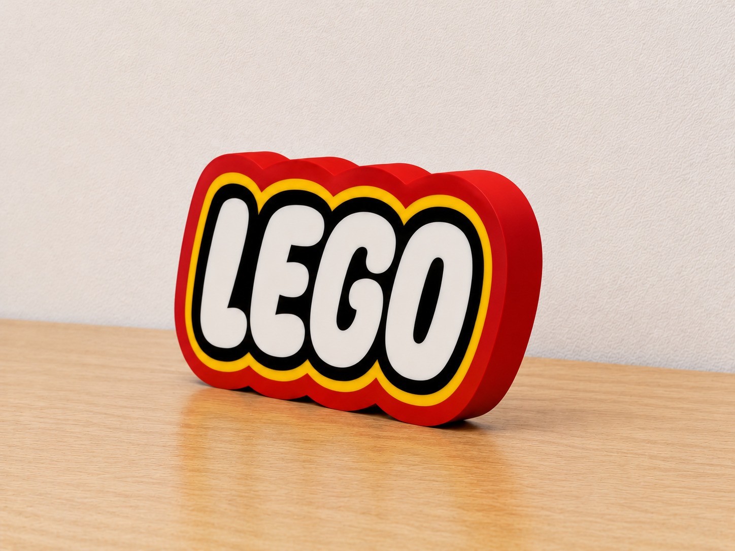 LEGO Logo LED Light Box USB Powered 3D Printed Desk Lamp Sign 9″ x 5 ” Inch