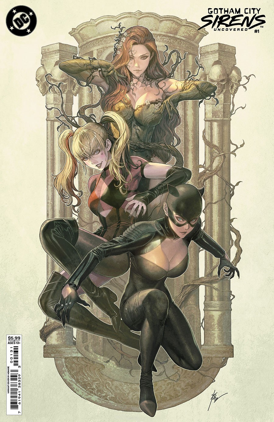 GOTHAM CITY SIRENS UNCOVERED #1 CVR B HOMARE VARIANT