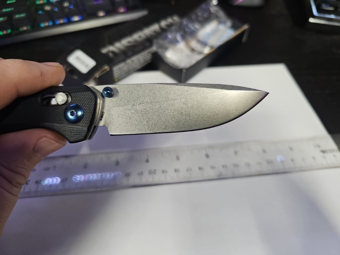 Dispatch D2 G10, Axis Lock Pocket Folding Knife EDC Reversible Pocket Clip