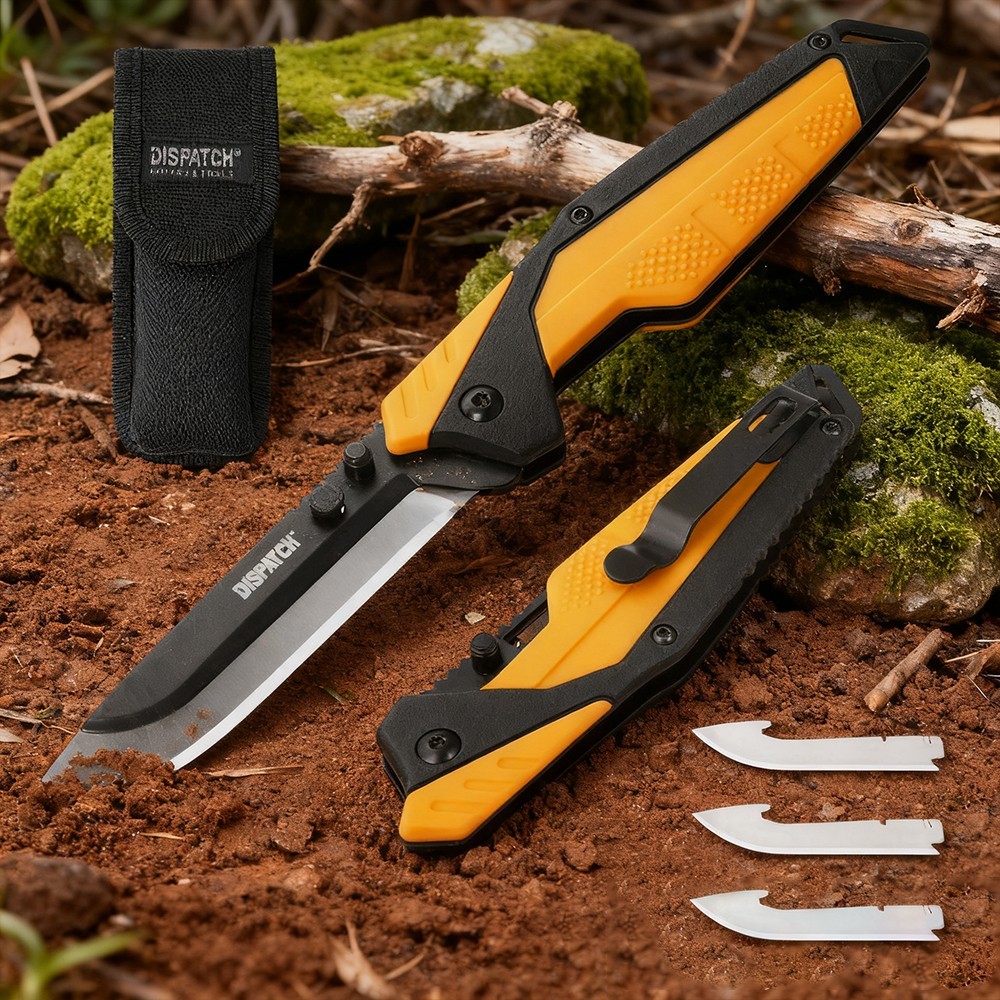 3.5″ Hunting Skinning Knife,Razor Lite w/3 Blades & Clip,Hunting Skinning Knives