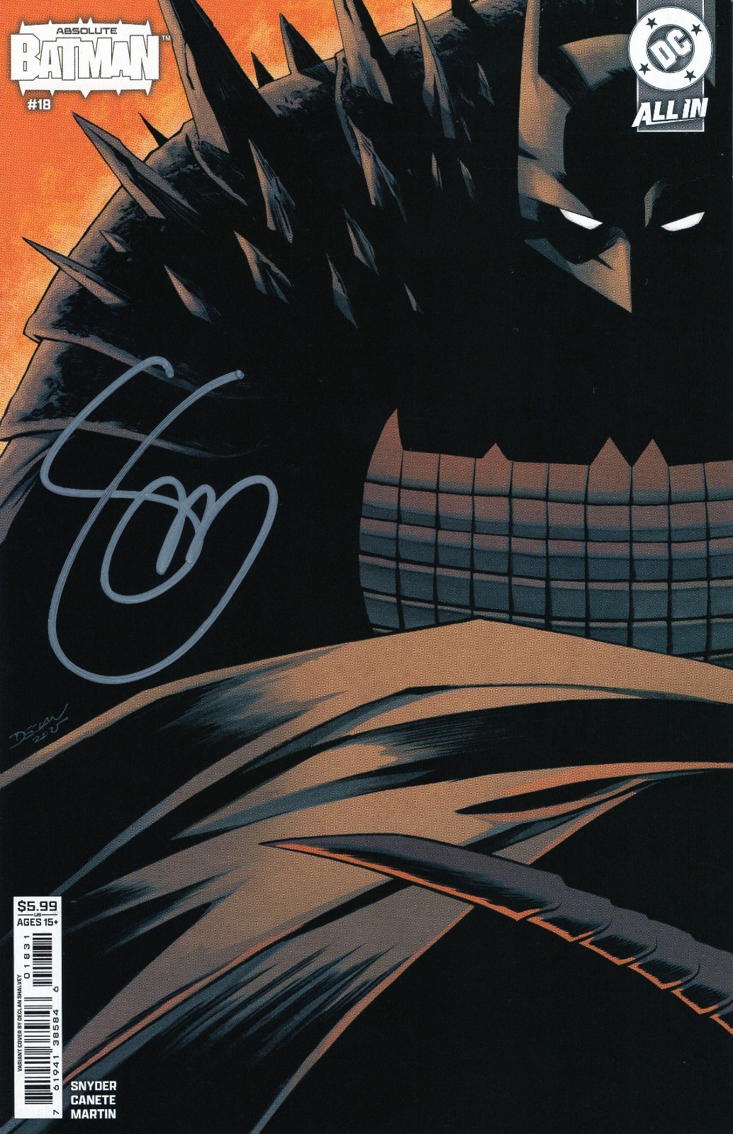 ABSOLUTE BATMAN #18 DECLAN SHALVEY VARIANT SIGNED SCOTT SNYDER NM DC POISON IVY