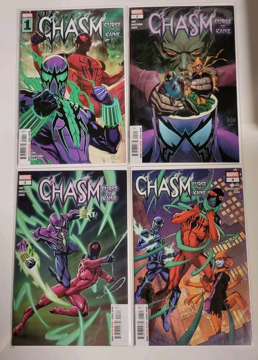🔑CHASM: CURSE OF KAINE (2024) #1 2 3 4 VF+ COMPLETE SERIES SET MARVEL COMICS