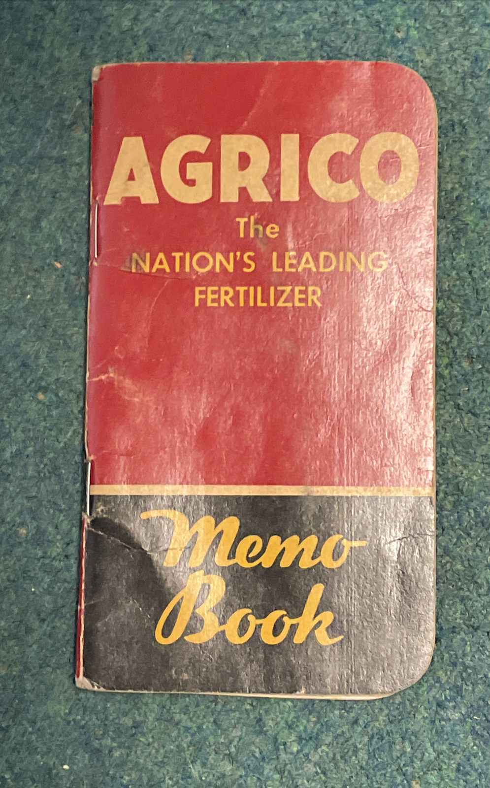 Vintage Agrico Fertilizer Advertising Pocket Memo Book