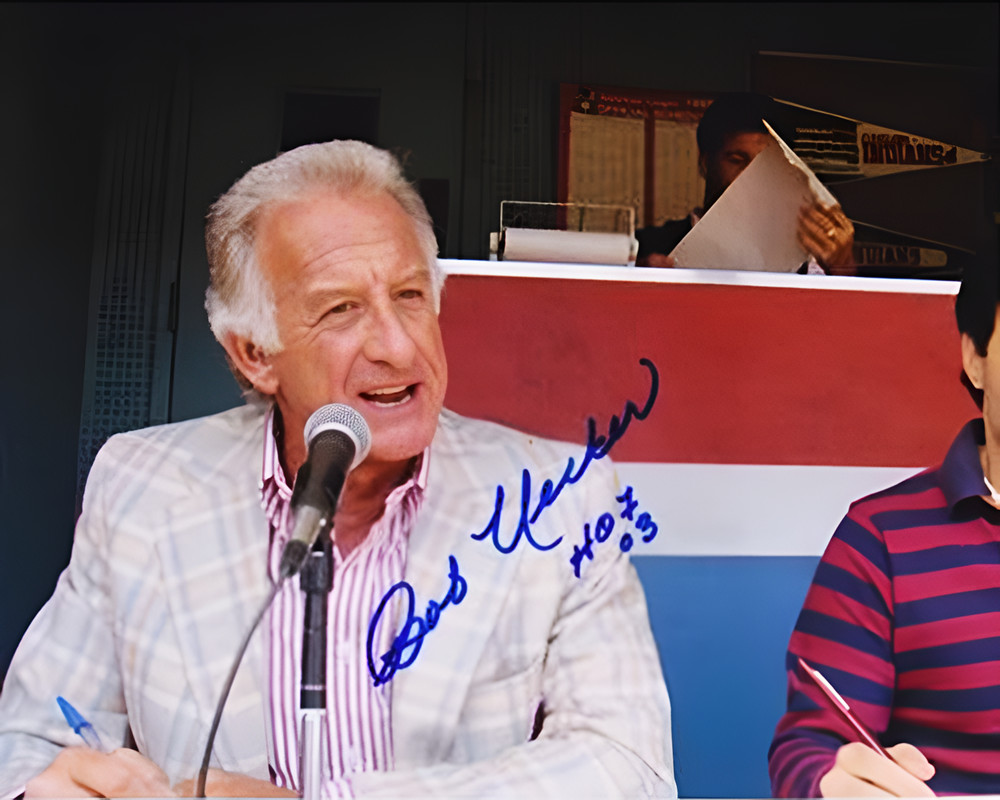 BOB UECKER SIGNED REPRINT MAJOR LEAGUE AUTOGRAPH 8″x10″ Photo
