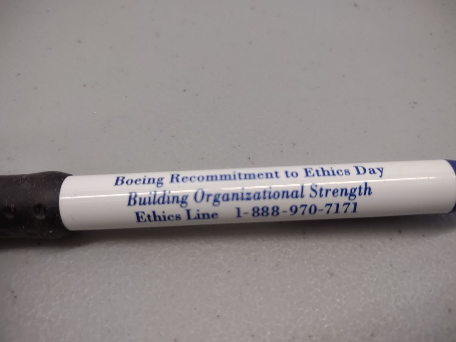 Boeing Recommitment to Ethics Day Pen