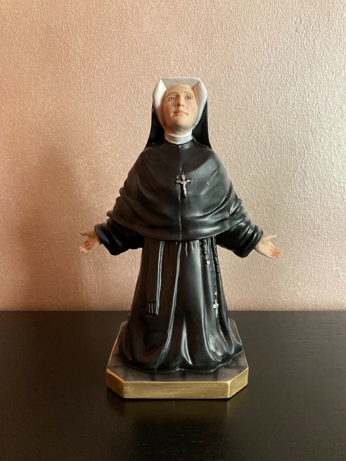 Statue of Sister Faustina Kowalska 22 cm (8.66”) in Colored resin