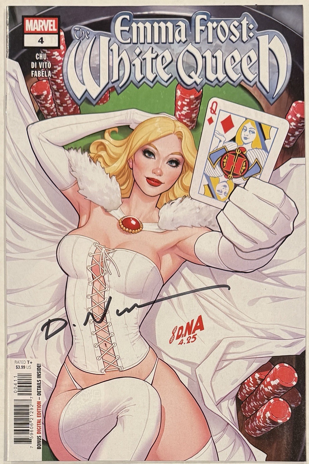 Emma Frost: The White Queen #4 – Signed by David Nakayama w/ COA – Nice & Minty