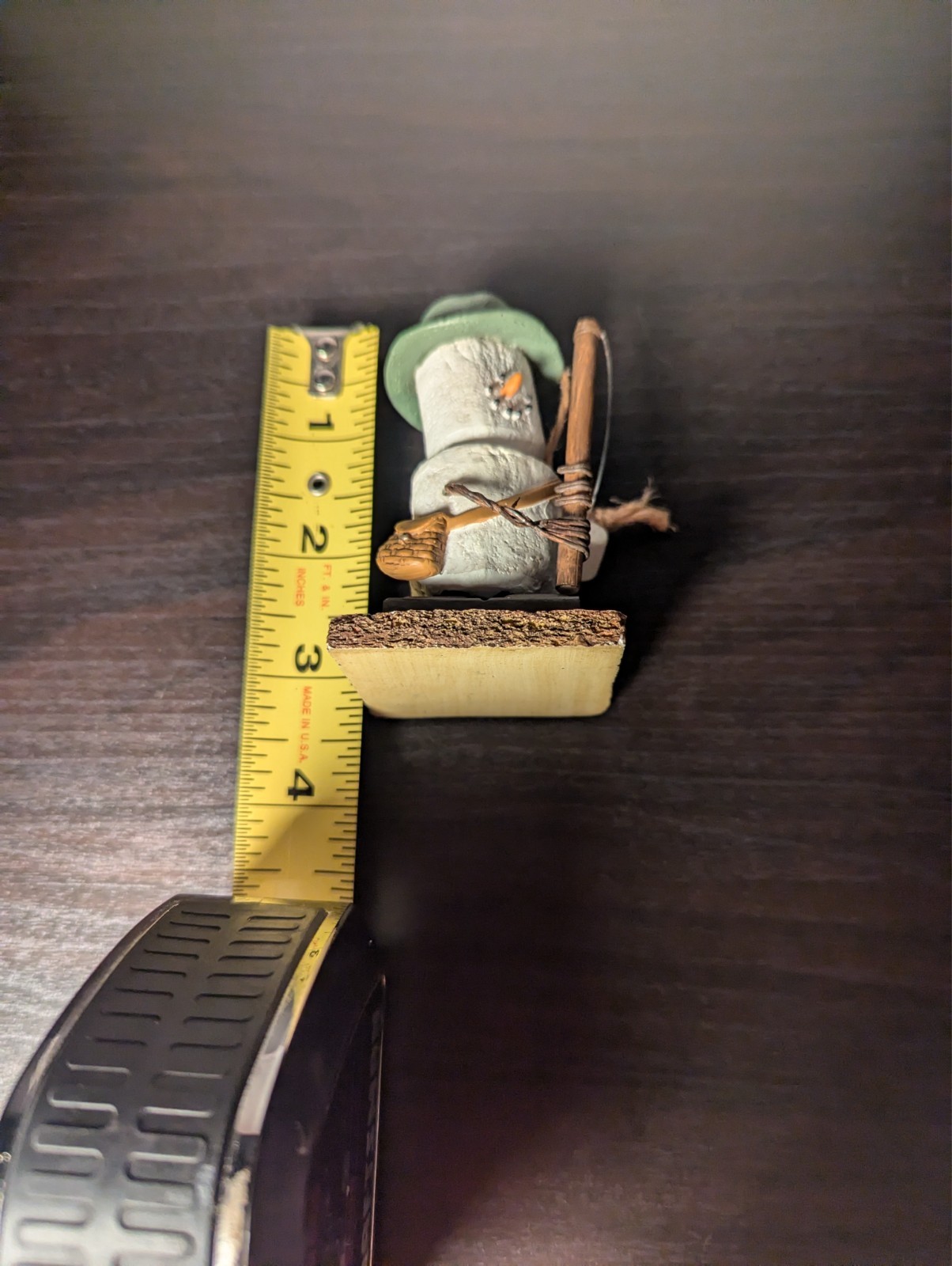 Smores Marshmallow Fishing Fisherman w/ Pole Ornament Figurine 3.3″