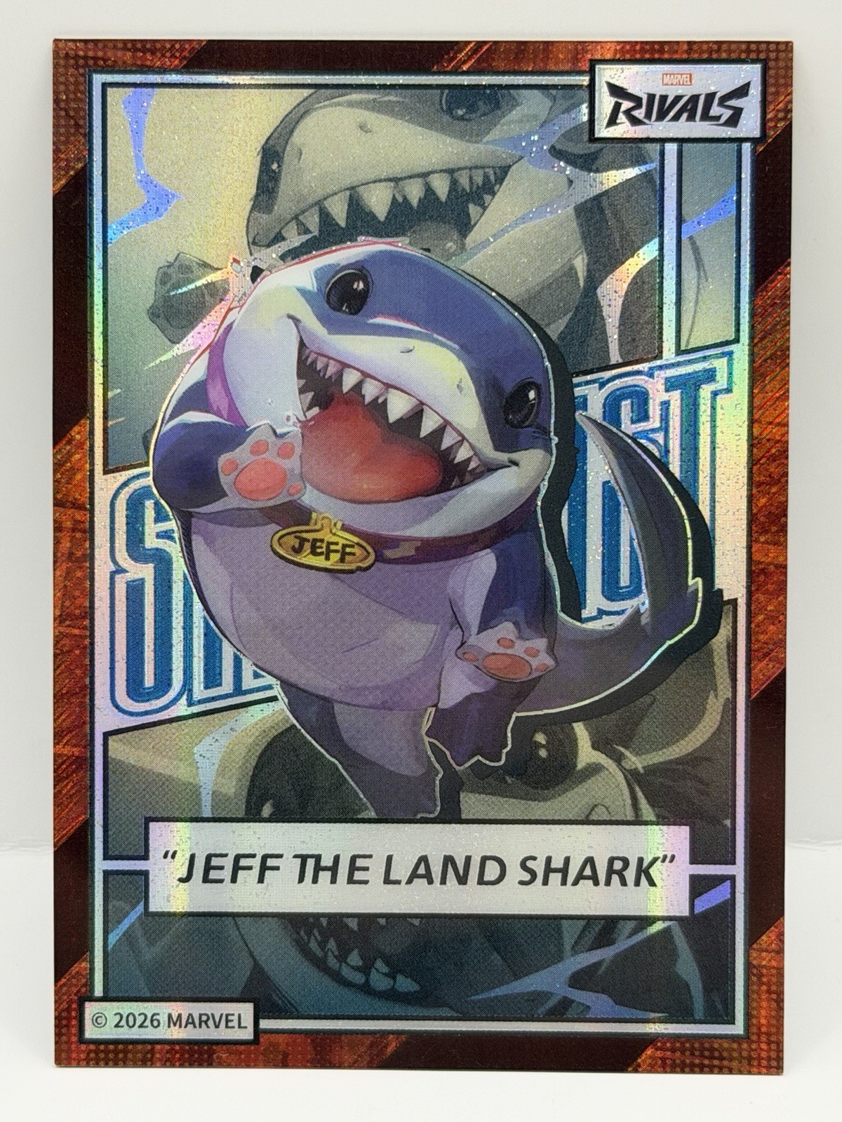 Jeff the Land Shark 2026 Marvel Rivals Eternal Glory Orange 11/20 MR-FO-31