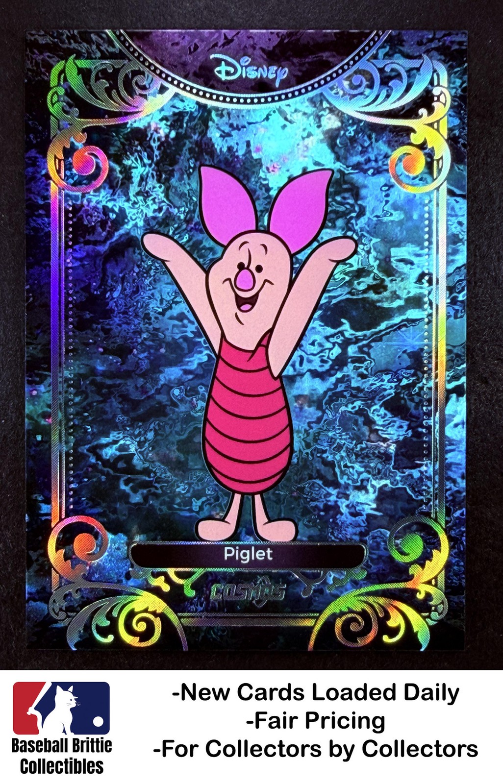 2025 Kakawow Cosmos Disney #CDT-I-91 Piglet Silver Refractor Winnie the Pooh